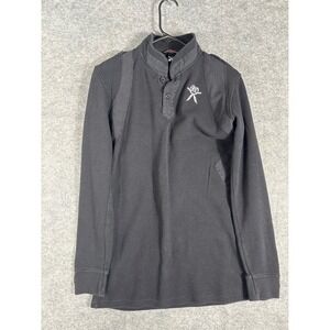 Artful Dodger Mens‎ Long Sleeve Button Up Waffle Knit Shirt